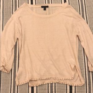 cream sweater